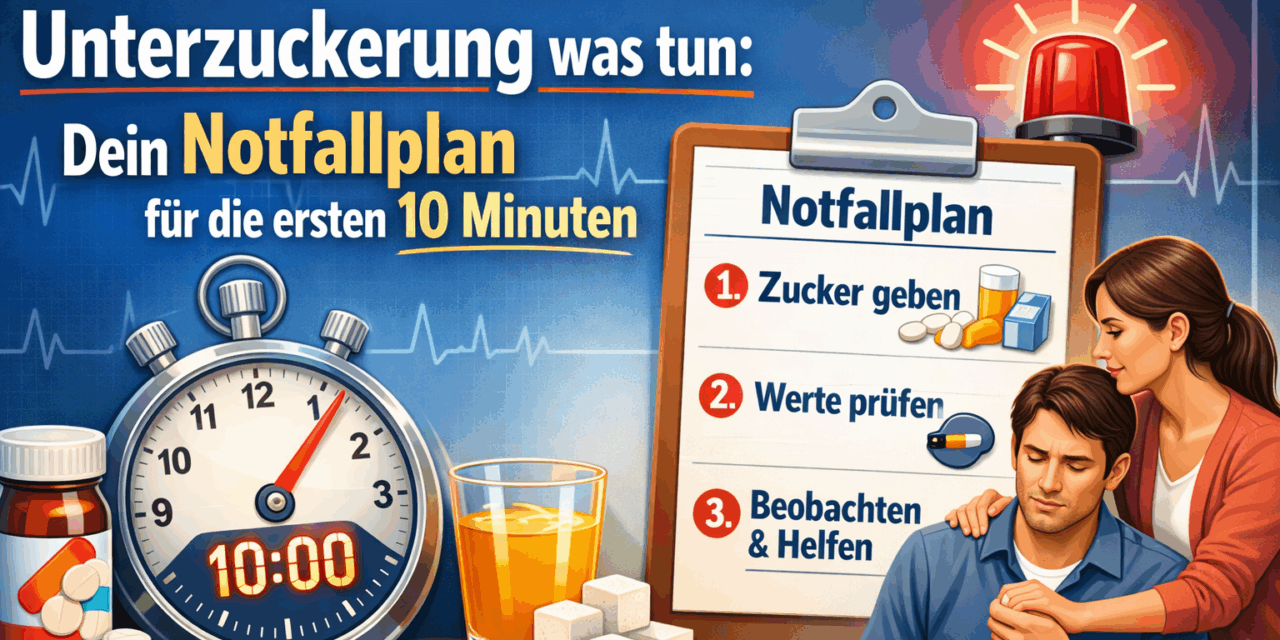 Unterzuckerung was tun: Dein Notfallplan für die ersten 10 Minuten
