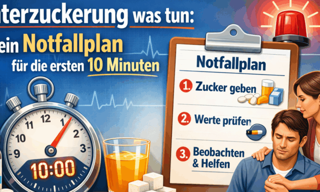 Unterzuckerung was tun: Dein Notfallplan für die ersten 10 Minuten